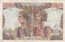 Francia 5000 Francs Sea and Countryside - 10-03-1949 - Serial H.3 - F.48.01