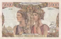 Francia 5000 Francs Sea and Countryside - 10-03-1949 - Serial J.13 - F.48.01