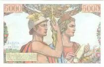 Francia 5000 Francs Sea and Countryside - 10-03-1949 Serial V.5