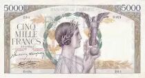 Francia 5000 Francs Victory - 10-12-1942 Serial D.924