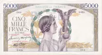 Francia 5000 Francs Victory - 10-12-1942 Serial L.1120