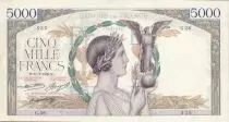 Francia 5000 Francs Victory - 11-07-1935 Serial G.36 - VF