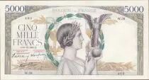 Francia 5000 Francs Victory - 13-10-1938 Serial W.38 - VF+
