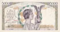 Francia 5000 Francs Victory - 23-03-1944 - Serial J.1257