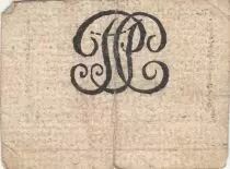 Francia 6 Deniers - Rh&ocirc;ne - Pont-Saint-Clair - Passing a person on foot - 1792 - Kol.69.39