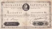 Francia 60 Livres Louis XVI - 19-06-1791 - Sign.. Camberlin