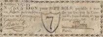 Francia 7 sols - Seine - Paris - Compagnie de Commission - 1792