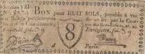 Francia 8 sols - Seine - Paris - Compagnie de Commission - 1792