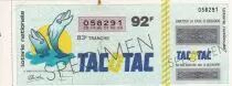 Francia 92 Francs - Ticket de loterie &agrave; gratter Tacotac - Specimen - 1983 - n&deg;058291