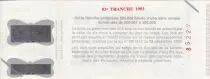 Francia 92 Francs - Ticket de loterie &agrave; gratter Tacotac - Specimen - 1983