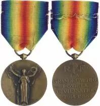Francia Allied Medal - WWI  - 1914 to 1918