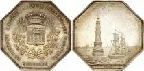 Francia Assurances La Gironde - 1844  - Silver