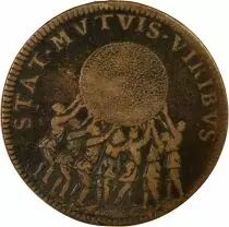 Francia Bailiffs of the Grand Council, Louis XIV - Copper Token - 1651