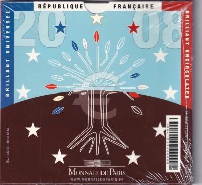 Francia BU Set - 1 cent to 2 euros - 2008