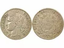 Francia Ceres - 2 Silver Franc, IIIrd Republic - 1873 A Paris