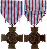 Francia Combatant\'s cross Medal - WWI  - 1914 -1918