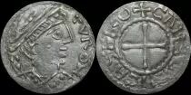 Francia Denier, Denier Robert Ier (922 923) - T&ecirc;te Saint Martin