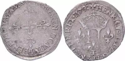 Francia Double sol parisis - Silver - 1579 D Lyon