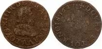 Francia Double tournois - Louis XIII - 1627 A Paris