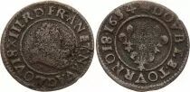 Francia Double tournois - Louis XIII - 1634 D Lyon