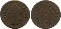 Francia Double tournois - Louis XIII - 1642 H La Rochelle