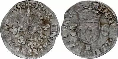 Francia Douzain aux Croissants - Henri II - 1550 B Rouen