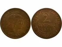 Francia Dupuis - 2 Cents 1911