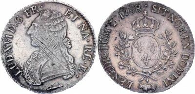 Francia Ecu Louis XVI with sprays - - 1785 Pau