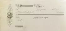 Francia F. Sourdis & Cie - Blank Bill of Exchange - F+