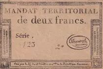 Francia FALSE Mandat territorial of 2 Francs
