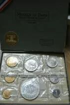 Francia FDC.1972 Monnaie de Paris Uncirculated set 1972