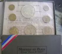 Francia FDC.1972 Monnaie de Paris Uncirculated set 1972