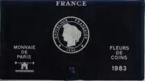 Francia FDC.1983 Monnaie de Paris Uncirculated set 1983