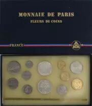Francia FDC.1986 Monnaie de Paris Uncirculated set 1986