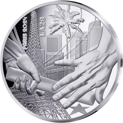 Francia Handover TOKYO PARIS - Olympic Games PARIS 2024 - 10 Euros SILVER BE 2021
