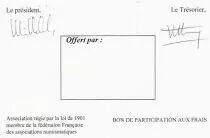 Francia Invitation card - 28th day of the Papier-Monnaie - Serial A - 2008