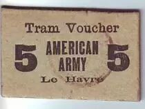 Francia Le-Havre Tramways. American Army