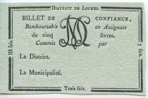 Francia Loches Loches District - 1792, R5 Rare !