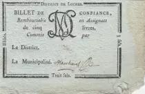 Francia Loches Loches District - 1792, R5 Rare !