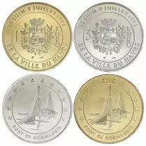 Francia Lot 1 and 3 Euro temporary of Le Havre 1996 - AU