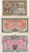 Francia Lot 3 Billets de Chambre de Commerce de Toulon et Var