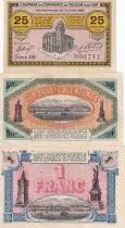 Francia Lot 3 Billets de Chambre de Commerce de Toulon et Var
