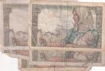 Francia Lot of 5 x10 Francs Miner - 1942 to 1946 - 5 issuing date - aF