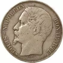 Francia Louis Napol&eacute;on Bonaparte - 5 Francs Silver, T&ecirc;te nue - 1852 A Paris