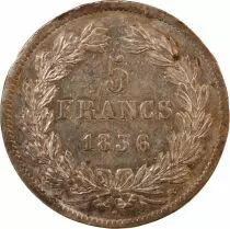 Francia Louis Philippe - 5 Silver Francs, Type Domard, Raised Edge - 1836 B Rouen