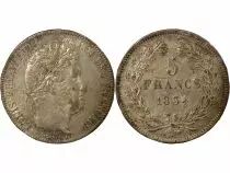 Francia Louis Philippe I - 5 Francs Argent, Tranche en Relief- 1834 W Lille
