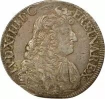 Francia Louis XIV - Ecu Argent, A la Cravate, 4e Buste - 1681 L Bayonne