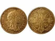 Francia Louis XIV - Gold Louis with Young Bust - 1659 A Paris