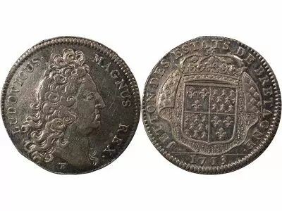 Francia Louis XIV - Jeton Argent, Etats de Bretagne - 1713 Dinan