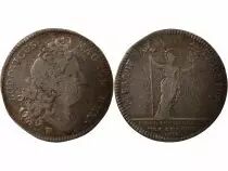 Francia Louis XIV - Jeton Argent, Extraordinaire des Guerres - 1714